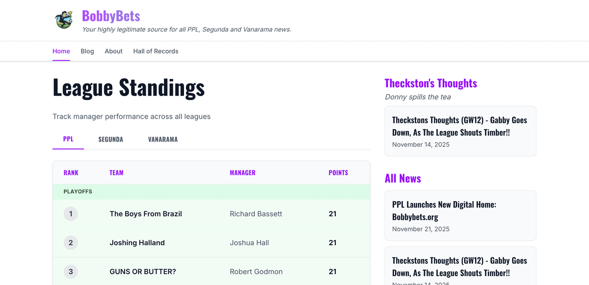Fantasy Premier League App